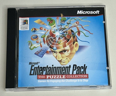 Microsoft Entertainment Pack The Puzzle Collection PC CD-ROM 1997 for Windows 95