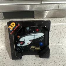 Vintage Star Trek The Next Generation TNG 3D Slide Puzzle Enterprise NC 1701-D