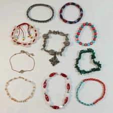 Bracelets Girls Teens Lot of 10 Miscellaneous
