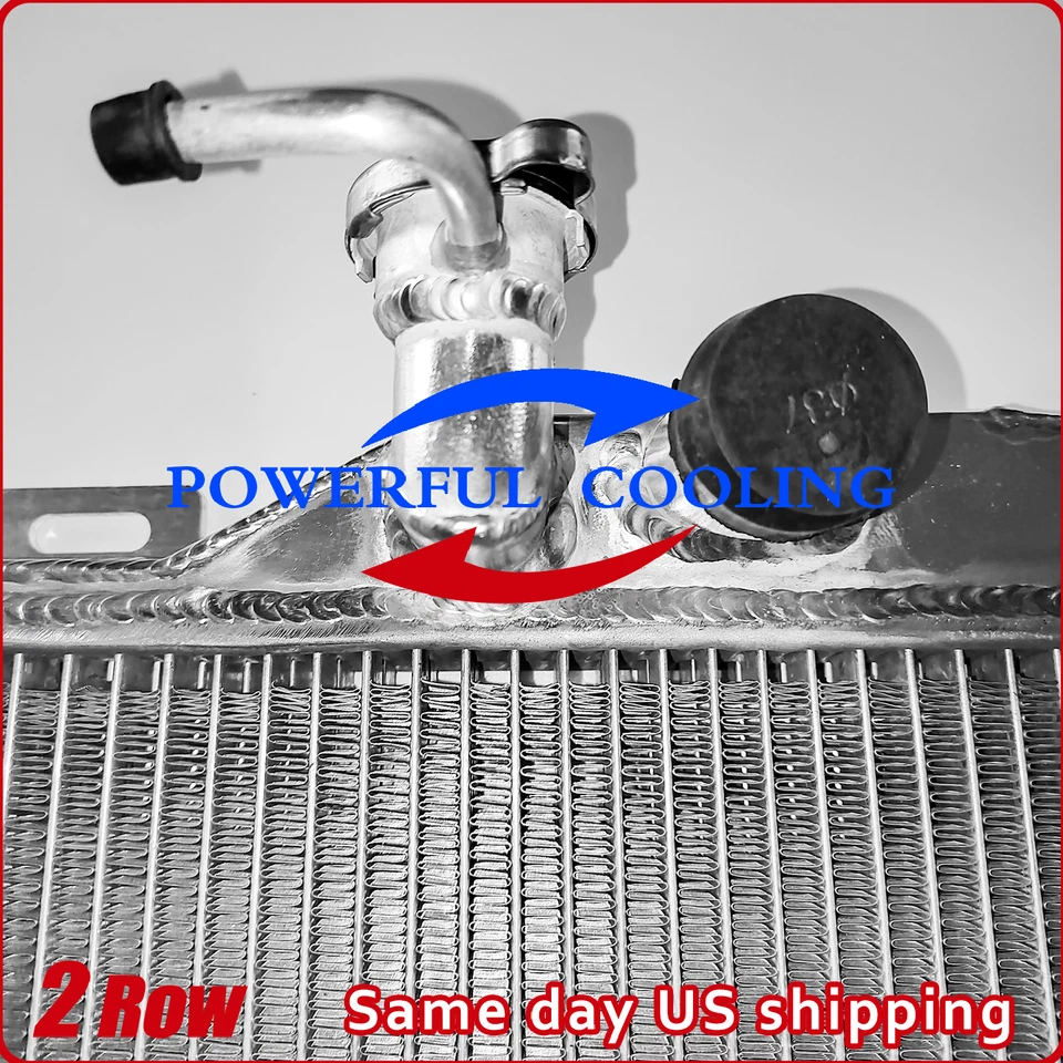 Radiador de aluminio premium de 2 filas para Toyota Celica Supra 1982-1985 2,8 L AT MT Foto 3 de 4