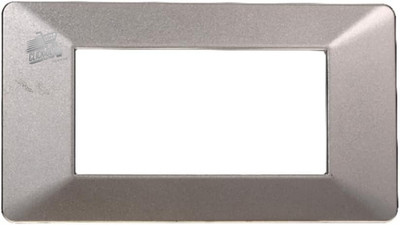 4 Module Plate Compatible Vimar Plana Titanium - Civil Series Modern Design