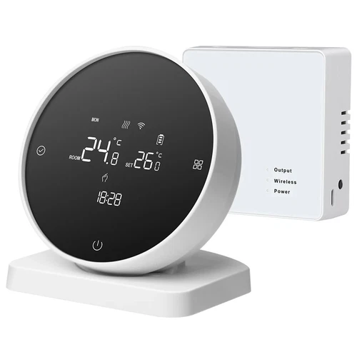 Termostato WiFi InaláMbrico para CalefaccióN de Caldera de Gas Termostato W9341 - Imagen 1 de 10