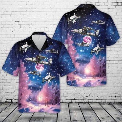 US Navy Northrop Grumman E 2 Hawkeye Christmas Hawaiian Shirt