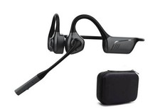 Open-Ear Headphones Bluetooth 5.1 with ENC Noise Canceling Mic, Wireless Black