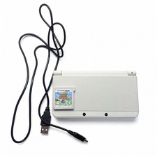 Nintendo 3DS XL Pearl White PAL Console Animal Crossing Game Charger