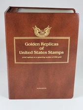 Golden Replicas Of US Stamps Proof Replicas 22k First Day Issues 78 Stamps 1997