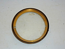 Antique French mantel clock back door hinged & with bevelled glass