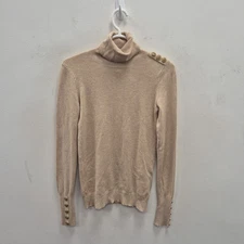 Holland Cooper Roll Neck Brown Camel Pullover Jumper Sweater Size Small