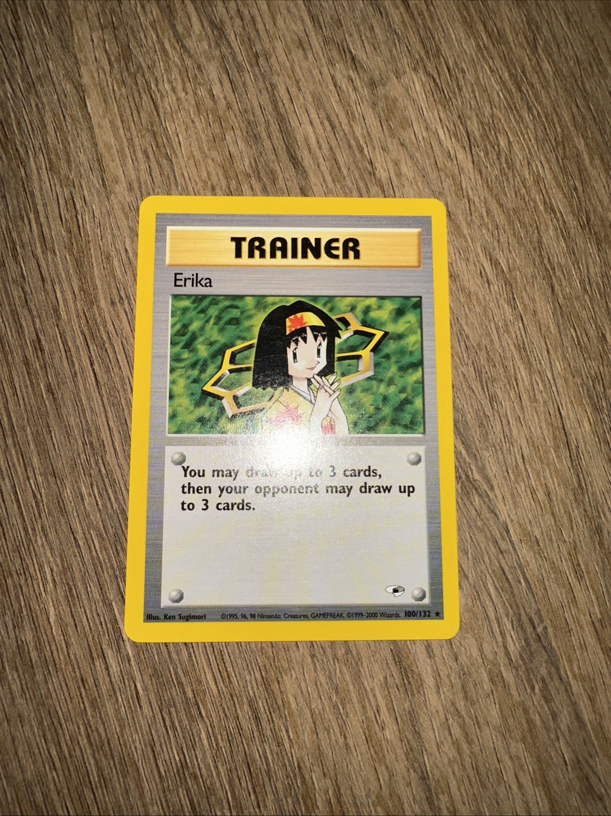 Pokémon TCG Erika 100/132 Gym Heroes Regular Rare Unlimited NM/LP