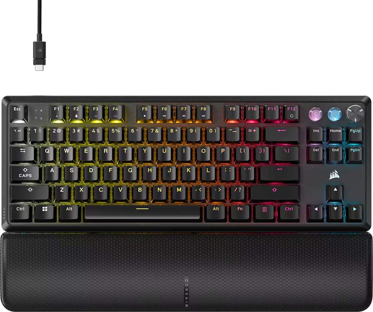 CORSAIR - K70 PRO TKL Wired Hall Effect Programmable Gaming