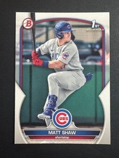 Matt Shaw RC 2023 Bowman Draft #BD33 Cubs 1st Bowman Rookie
