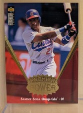1997 UDCollector's Choice PREMIER POWER GOLD #13 Sammy Sosa Cubs RARE INSERT