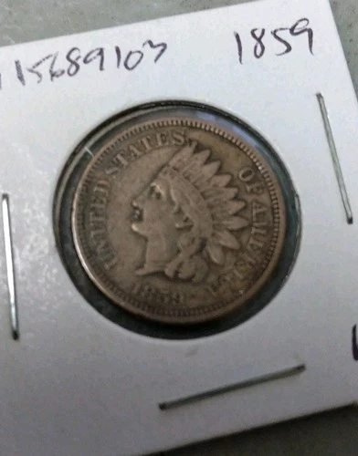 1859 Indian Head Penny Cent Coin