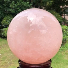 4080g Natural Beautiful Pink Crystal Ball Quartz Crystal Sphere Healing 1564