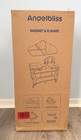 Angelbliss Gray Foldable Portable Play Yard w/ Wheels, Bassinet & Changing Table — photo 1