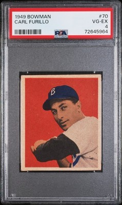 1949 Bowman - Carl Furillo #70 Gray Back (RC) for sale online | eBay