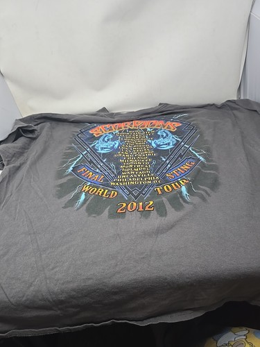 2012 Scorpions The Final Sting World Tour T-Shirt Large Concert Tee 3xl - Picture 5 of 9