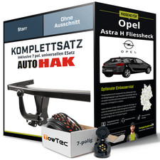 Für OPEL Astra H Fliessheck L48, A04 Anhängerkupplung starr +eSatz 7pol uni. 04-