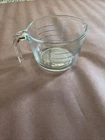 Pyrex Corning Measuring 4 Cup Blue M-320 Open Handle Batter Bowl Vintage USA