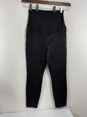 Womans Excellent Condition Great Expectations Maternity Jeans PullOn Large Black