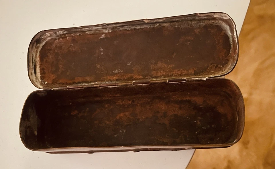 Tabakdose 1890-1920 Antik & Messing Vintage Original - Bild 3 von 3