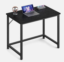 Computer Desk 80cm Ebony Black & Ink Black