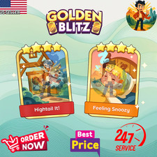 GOLDEN BLITZ 4   Set 19.8  4   Set 21.6 Sticker For Monopoly Go Cheap and Fast