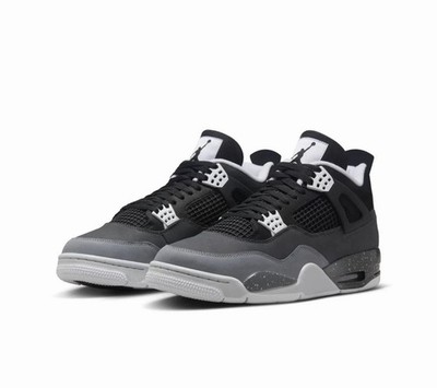 Nike Air Jordan 4 Retro Fear Black White FQ8138-002 Mens Size 7 / Wmns 8.5