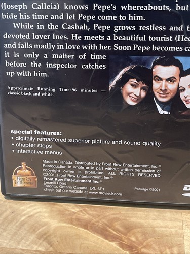 Algiers (DVD, 2001) Hedy Lamarr, Charles Boyer - Picture 3 of 7