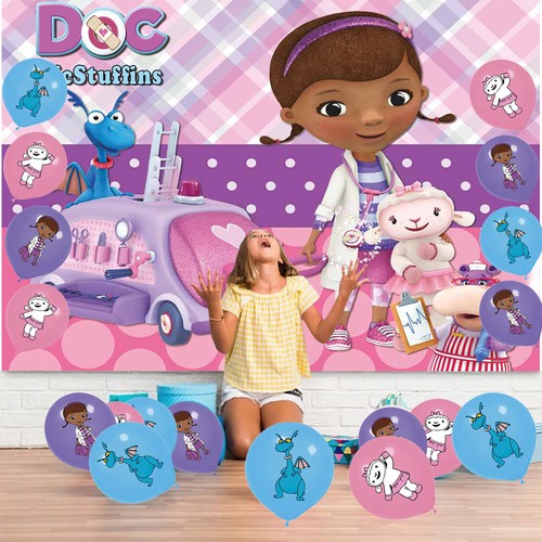 Doc McStuffins Birthday Party Decorations Set Balloons Cake Toppers Backdrop - Picture 2 of 7