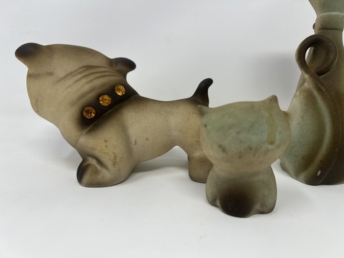 MCM Five Roselane California Pottery Sparklers gatti, bulldog e gufo - Foto 12 di 17