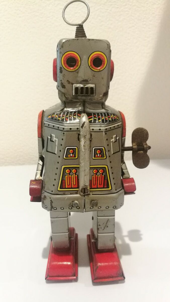 Yoshiya KO Sparky Robot 1950's Japan Original Lithograph Yoshiya KO Sparky Robot 1950's Japan Original Lithograph