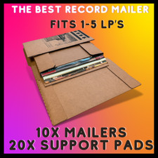 THE BEST RECORD MAILER Rectangle Shape 1-5 LP's Vinyl Shipper Box - 10x MAILERS