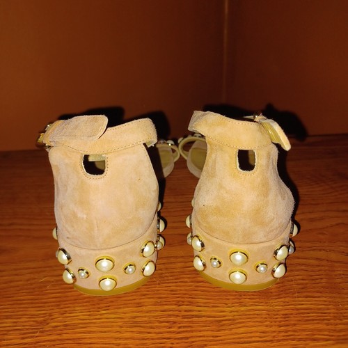 Stuart Weitzman Allpearls Damen-Sandale Rouge Wildleder Knöchelriemen VW2220 Größe 9,5 - Bild 6 von 7