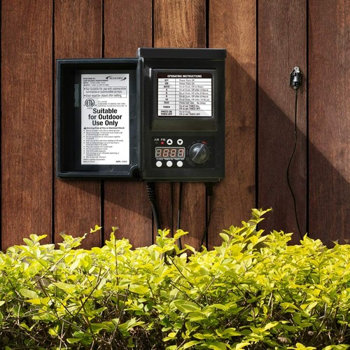 Low Voltage Transformer with Sensor Photo Cell Landscape Lighting - Picture 49 of 50