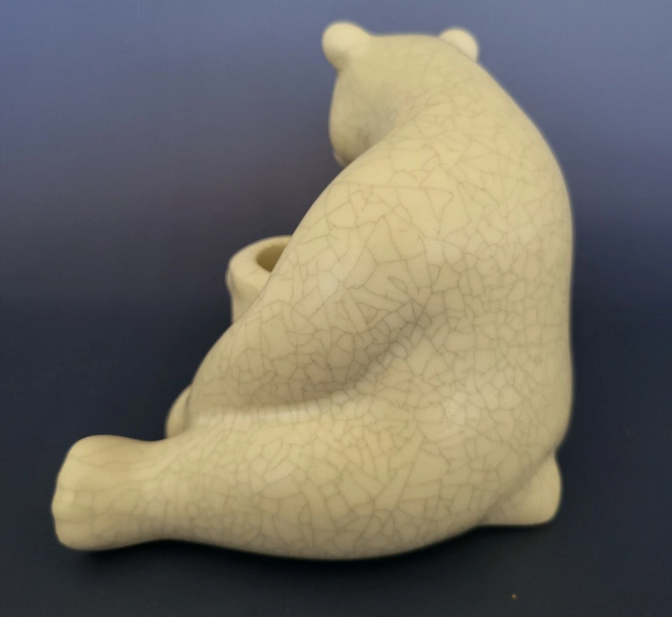 Candelabro cónico Anthropologie Artic Woodland osos polares con honeypot 5" de alto Foto 3 de 4