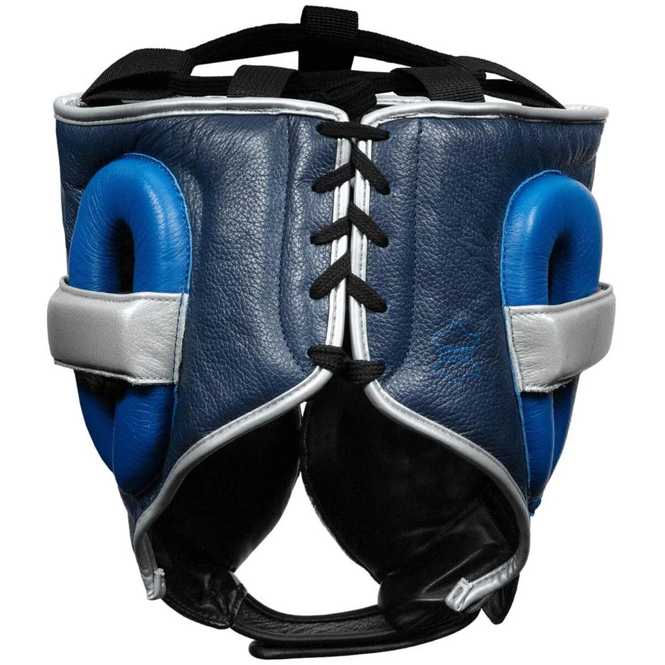 Title Boxing Royalty Leather Training Headgear - Royal/Navy - Image 4 of 4
