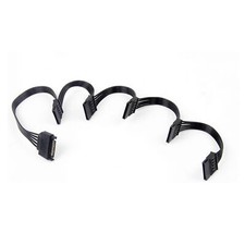 SATA Power Cord Extension Cable One to 5 Splitter HDD Power Adapter Cable 15Pin