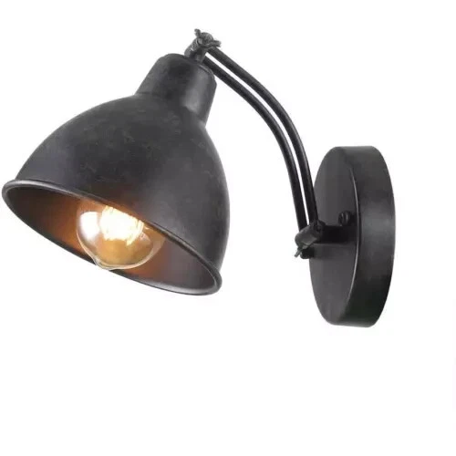 Anmytek Adjustable Swing Wall Lamp Sconce Industrial Antique Black Finish W0041 - Image 3 of 4