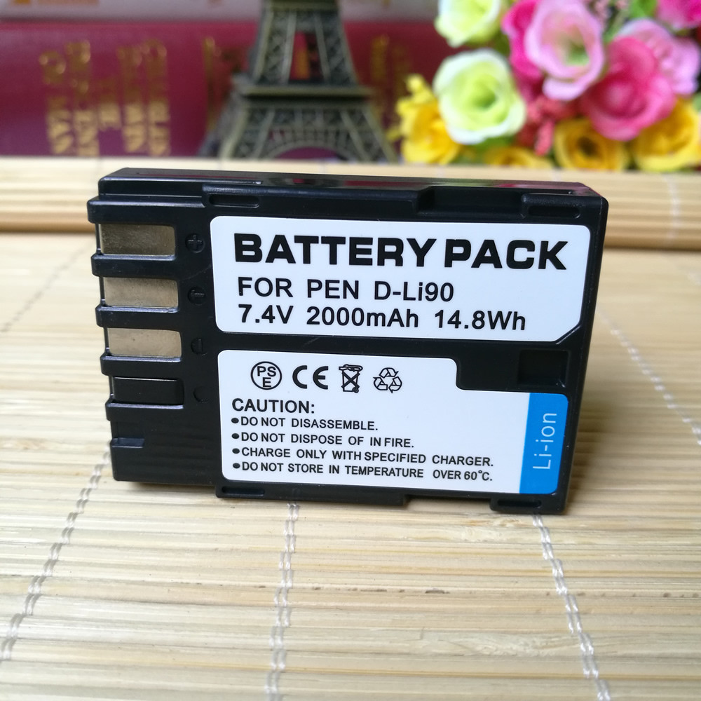 PATONA Batteria D-Li90 1400mAh Per Pentax 645D, K-1, K-3, K-5, K-7 – Sostituto Affidabile Per DSLR - 2