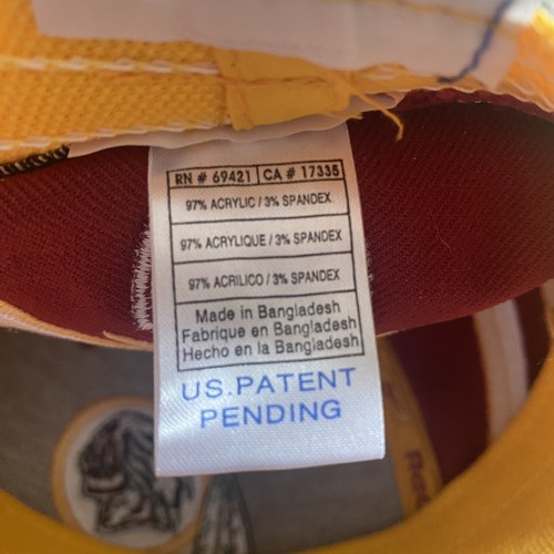 Reebok Hat Cap Washington Redskins Mens OSFM Red Colorful Stretch Swirl Y2K - Picture 10 of 11