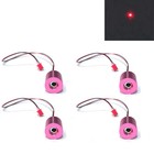 4pcs 650nm 100mW 2.5V Red Dot Laser Module Industrial Laser Light 18x18mm