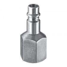 PREVOST ERP HIGH FLOW PLUG FOR COUPLERS, 3/8" BODY, INDUSTRIAL, 1/4" FEMALE NPT