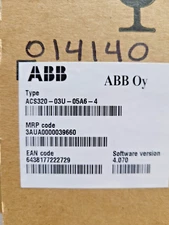 ABB Drive 3 HP 460V 5.6A 3 Phase No Keypad ACS320-03U-05A6-4