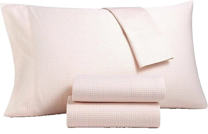 Hojas de cama geométrica Damasco