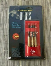 DUNLOP Brass Barrel Darts Set Of 3 with Red Wallet 885-624 BRAND NEW