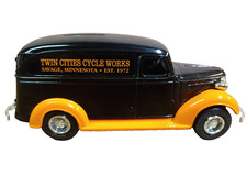 ERTL 1938 Chevy Panel Truck Bank w/Key Twin Cities Cycle Works Savage MN 4956