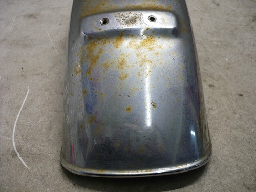 HONDA 73 1973 CB350F FOUR CB 350 F REAR WHEEL FENDER COVER CHROME OEM - Picture 7 of 15
