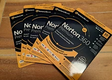 NORTON 360 PREMIUM 10 DEVICES 2025 Internet Security Key Card New Ship Fast !