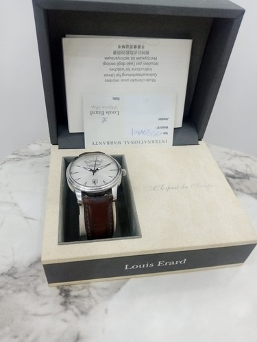 Louis Erard watch, very rare, automatic, with leather strap - Picture 6 of 17